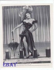 Connie Russell sexy leggy fishnet stockings VINTAGE Photo
