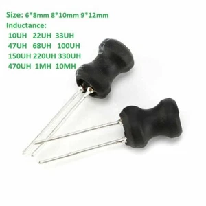 6x8mm 8x10mm 9x12mm Radial Ferrite Choke Inductor Word Inductance 10UH to 10MH - Picture 1 of 3