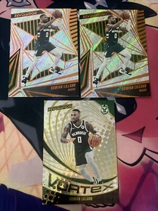 2023-24 Revolution Damian Lillard No. 31 vortex & Base No. 1 Lot 3 Bucks - Picture 1 of 2