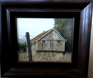 dipinto originale di R. Bradford Johnson firmato 10,5" x 7,5" incorniciato "Appena sopra - Foto 1 di 4