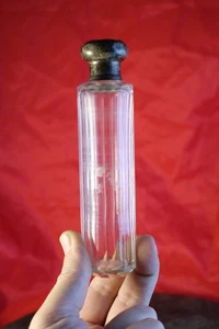 Seltener antiker deutscher Biedermeier Parfüm Flakon 950 Silber Kappe Zylinder um 1838 - Bild 1 von 23