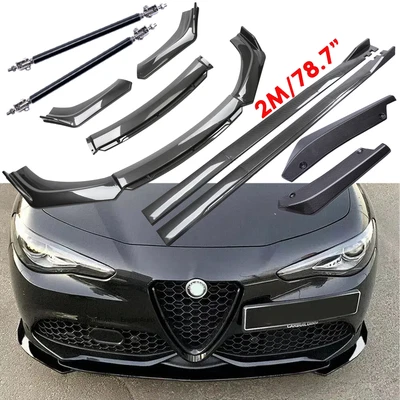 Carbon Fiber+Side Skirt Rear & Front Bumper Lip Splitter For Alfa Romeo Giulia Foto 1 de 4