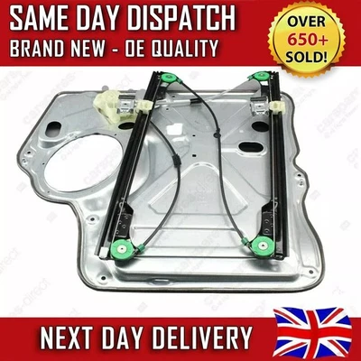 VW TRANSPORTER T5 2003-2016 2/3 DOORS FRONT LEFT PASSENGER SIDE WINDOW REGULATOR - Image 1 of 4