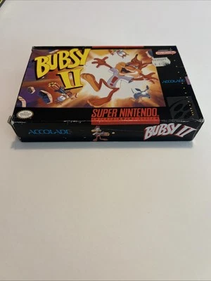 Bubsy II 2 (Super Nintendo SNES) Authentic Box Only - Free Shipping! - Image 1 of 4