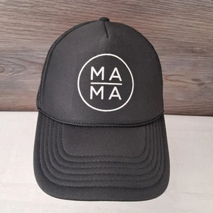 Schwarze MAMA Truckermütze mit Druckknopflasche - Bild 1 von 11