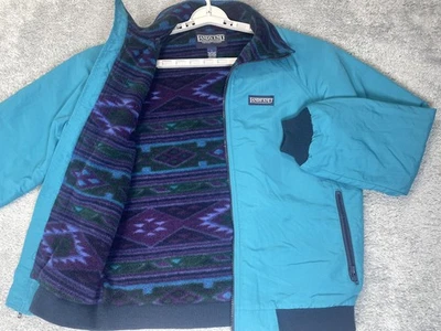 Chaqueta Squall Lands' End Vintage Juvenil Grande 14/16 Forrada de Vellón Hecha en EE. UU. Años 90 Foto 1 de 4