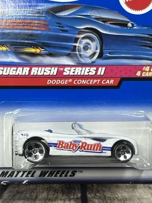 Hot Wheels 1998 Dodge Concept Baby Ruth Convertible 1:64 Diecast Sealed NM Cond - Image 1 of 4