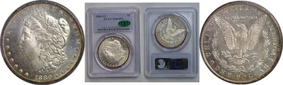 1880-CC $1 Morgan Dollar PCGS MS-64 PL CAC - Image 1 of 3