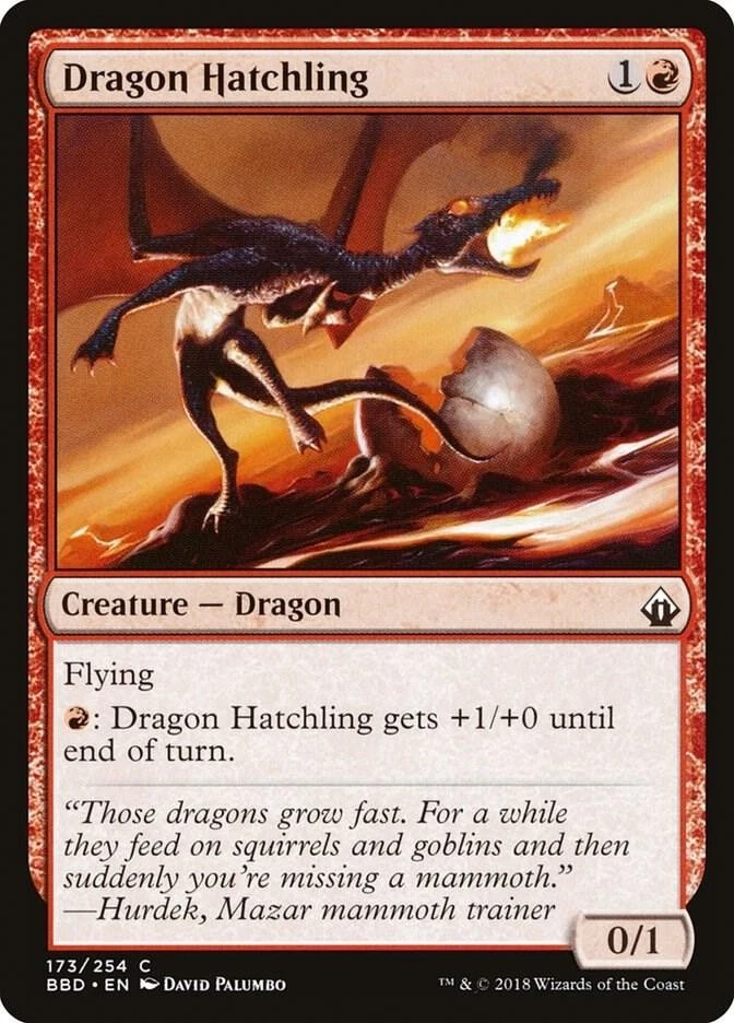 4x Dragon Hatchling MTG Battlebond NM Magic Regular Magic: the Gathering Playset - Image 1 of 1