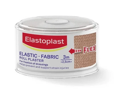 Elastoplast Elastic Fabric Strapping Roll Plaster 2.5cmx3m