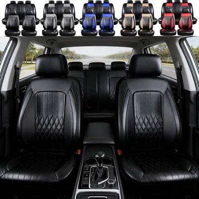 For Mazda 3 6 CX-5 CX-7 3 Car Seat Covers 5-Seats Front Rear - Leather Full Set - Image 1 of 4