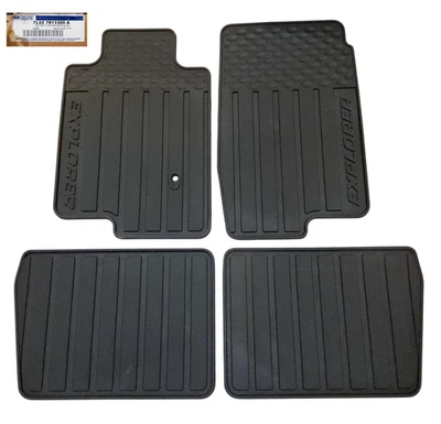 Nuevo juego de alfombrillas de goma para todo tipo de clima genuinas Ford 7L2Z-7813300-A 07-10 Explorer Foto 1 de 4