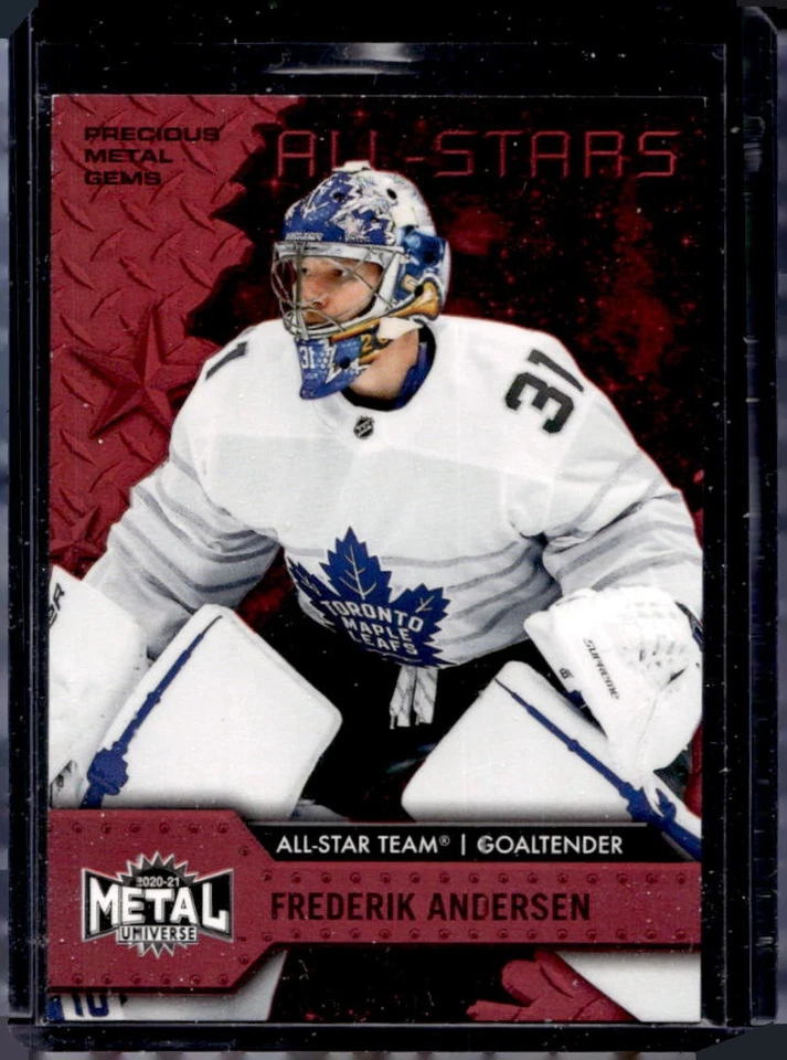 2020 Skybox Metal Universe Frederik Andersen Precious Gems Red #91/100 - Image 1 of 2