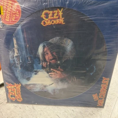 OZZY OSBOURNE 1982 PICTURE DISC Vinyl Record MR CROWLEY LIVE Collectors Edition - Image 1 of 2