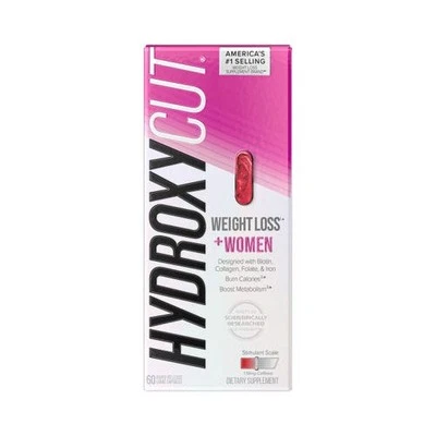 Hydroxycut Max! Cápsulas de suplemento dietético para pérdida de peso potente para mujeres 60 ct Foto 1 de 4