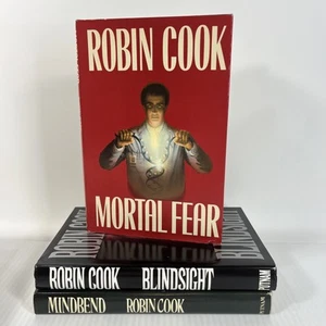 Robin Cook Book Lot Thriller Crime Mystery Blindsight Mortal Fear Mindbend HCDJ - Picture 1 of 21