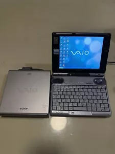 Sony Vaio PCG-U1 Rare Japanese UMPC Mini Laptop Windows XP WORKS W/ Accessories - Picture 1 of 22