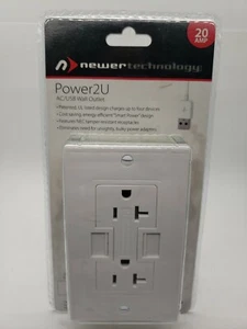 (Set bestehend aus 12) Power2U USB-Steckdose, 20A manipulationssichere Duplex-Steckdose & USB weiß - Bild 1 von 6