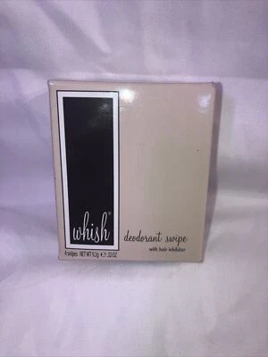 Whish Deodorant Swipe with Natural Hair Inhibator Armpit Wipes  Pack Of 4 Swipes - Image 1 of 4