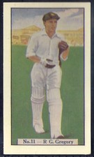 ALLEN (AUSTRALIA)-CRICKET (COLOURED) 1938-#11- VICTORIA - GREGORY