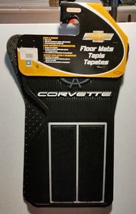 PlastiColor GM Official Corvette Floor Mats NEW 000028RO1,Black,Fast Shipping - Picture 1 of 5
