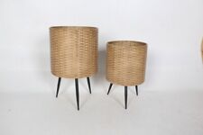 Set of 2 Wicker Flower Pot | Plant Stand For Home Décor & Display