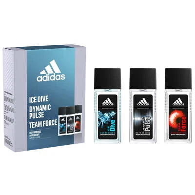 ADIDAS Deodorant Body Fragrance Gift Set: Ice Dive Dynamic Pulse Team Force, 3Pc - Image 1 of 3