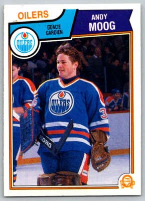 1983-84 O-Pee-Chee #40 Andy Moog (ref 167311) - Image 1 of 2
