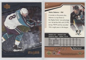 2000-01 Upper Deck Black Diamond Teemu Selanne #2 HOF