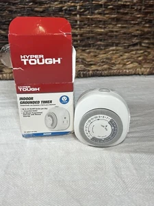 Temporizador analógico Hyper Tough interior conectado a tierra salida única 15 amperios nuevo - Imagen 1 de 2