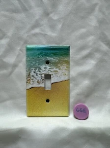 Metal Light Switch Cover Wall Plate Beautiful Beach - Picture 1 of 3