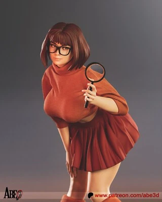 Velma, Scooby-Doo, 1/4-1/24, Figur, Unbemalt, 3D-Druck, Statue, Abe3D, MFW - Bild 1 von 4