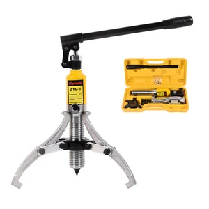 5T Hydraulic Bearing Gear Puller 2/3-Jaws Wheel Hub Puller Separator Garage Tool - Picture 1 of 8