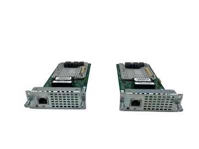 Lot of 2 Cisco NIM-1MFT-T1/E1  1-Port Voice and WAN Network Interface Module - Image 1 of 3