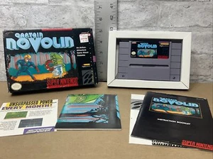 Captain Novolin SNES Authentic Complete CIB W All Inserts Amazing Condition - Picture 1 of 24