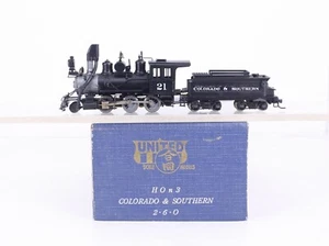 PFM HOn3 Brass Colorado & Southern 2-6-0 Locomotive & Tender Painted - Picture 1 of 15