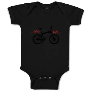 Baby Bodysuit Baby Bodysuit My Heart Beats for Bmx Sport Boy & Girl Baby Clothes - Picture 1 of 37