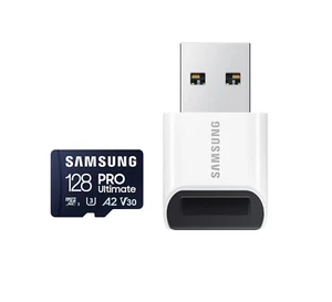 SAMSUNG PRO Ultimate microSD Card + USB Card Reader, MB-MY128SB/WW - Bild 1 von 4