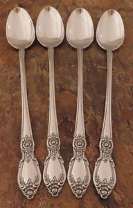Oneida Plantation Set di 4 Cucchiaini da Tè Ghiacciato Comunità Posate Inox Lotto J - Foto 1 di 4
