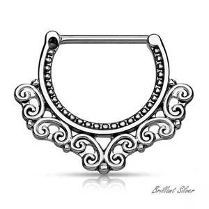 Brustwarzenpiercing Nippelpiercing Tribal Brustpiercing Vintage Nipple Clicker - Bild 1 von 2