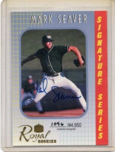 2000 Royal Rookies Signature Series #35 Mark Seaver Autograph 1096/4950