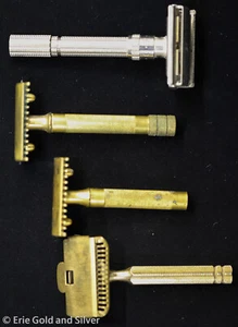 Gillette & GEM Vintage Razor Lot of 4 - Picture 1 of 7