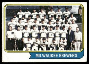 Milwaukee Brewers Team Card Checklist 1974 Topps #314 LOW GRADE - Picture 1 of 2