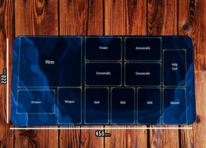 Blue Player Mat for Descent Legends of the Dark, Player Dashboard Mat for Games - Picture 1 of 1
