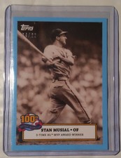 2020 Topps Stan Musial 100th Birthday SKY BLUE Parallel #SM-2 Cardinals 04 /22