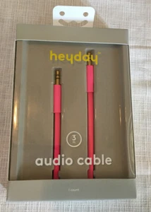 Cable de audio Heyday de 3 pies Pizzazz rosa - Imagen 1 de 3