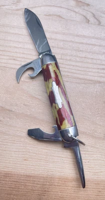 Hammer Brand США Kamp King карманный нож мульти инструмент - редкая винтажная многоцветная - Изображение 1 из 4