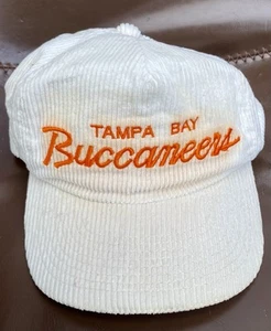 Sports Specialties Corduroy Hat 80s NFL Tampa Bay Buccaneers Korea OOP RARE VHTF - Picture 1 of 8