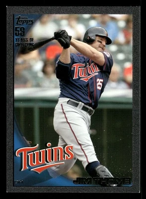 Jim Thome Minnesota Twins 2010 Topps Update Black #US-252 SN /59 - Image 1 of 2
