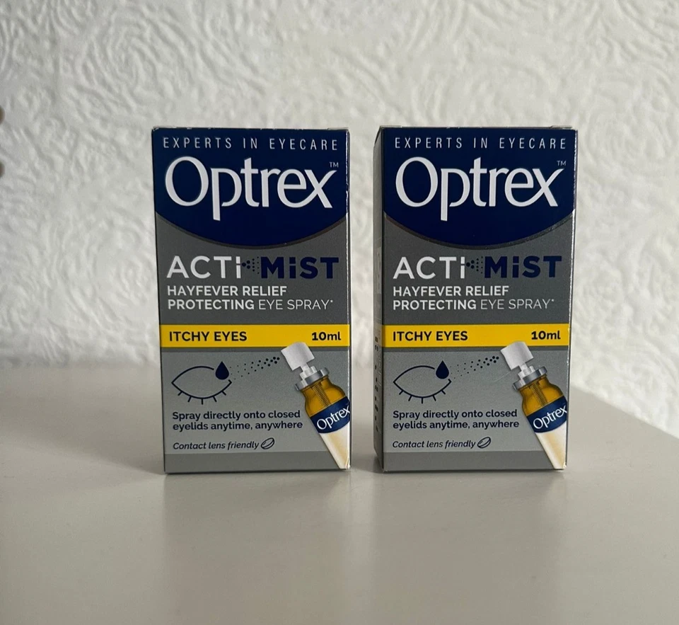 Optrex actimist eye spray -Itchy Eyes - 10ml - Pack of 2